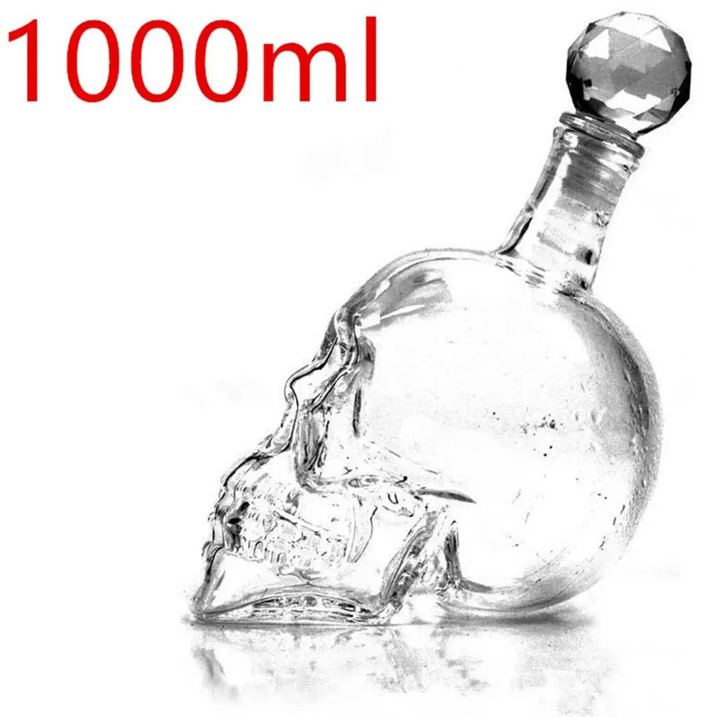Set de Calavera – Botella y Vasos para Licores con Estilo Oscuro