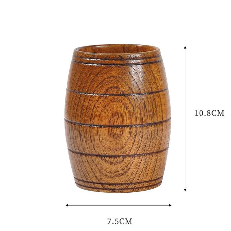 Vasos de Madera Estilo Barril – Rústicos y Elegantes