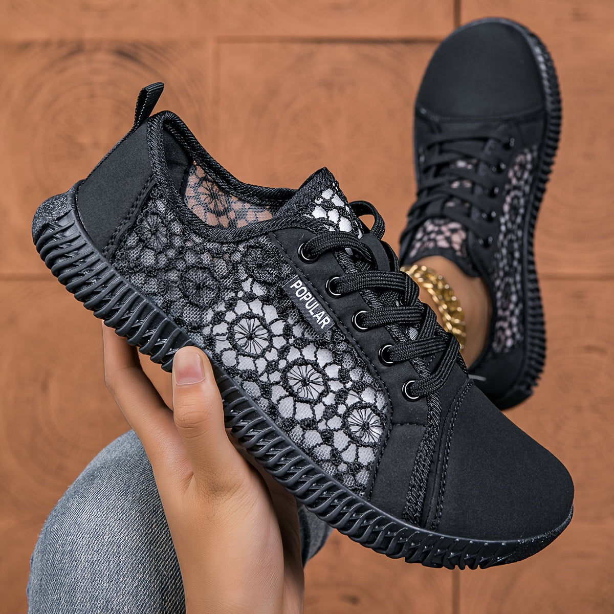 Zapatillas de Encaje para Mujer