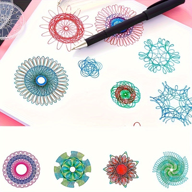 Set de Dibujo Espirógrafo Geométrico | Plantillas de Diseño Creativ