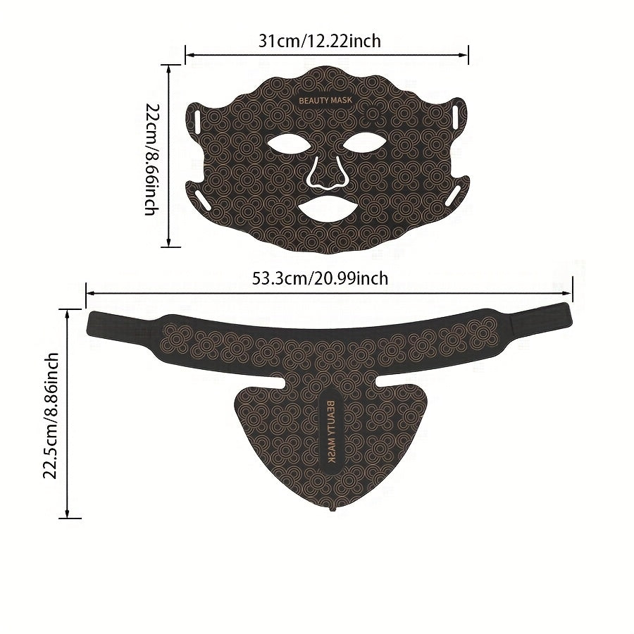 Set de Rejuvenecimiento Facial y Cuello – Máscara LED + Termoterapia