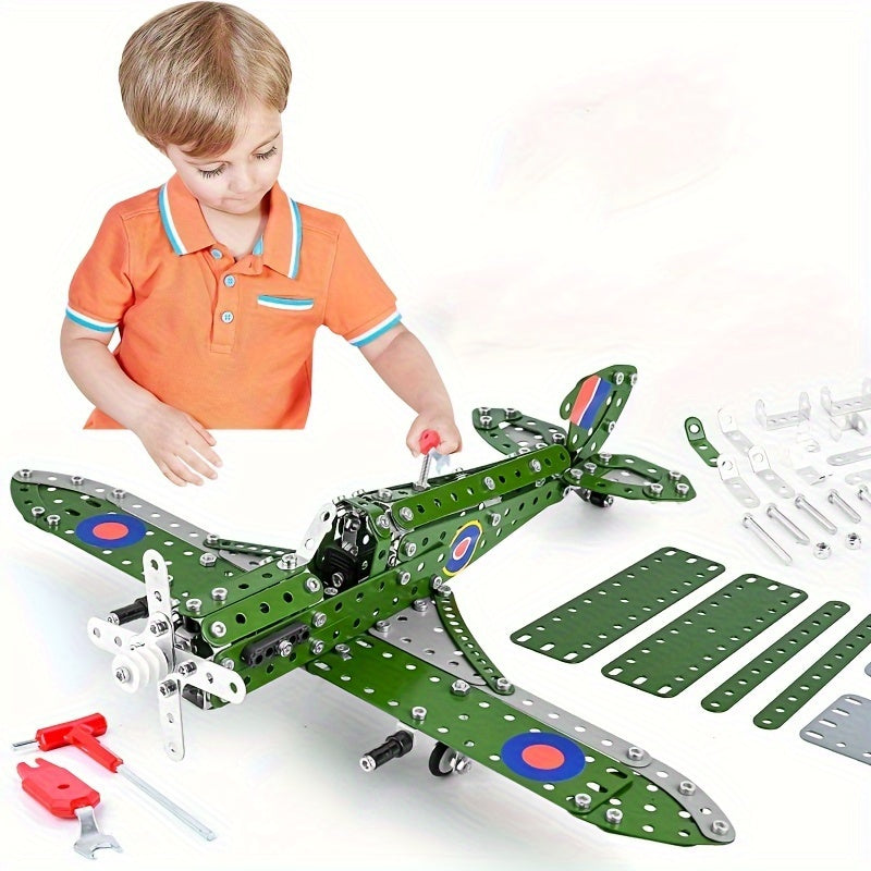 Set de Avión de Metal para Armar