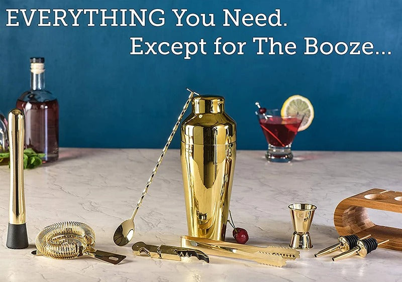 Set de Coctelería Dorado – Elegancia y Profesionalismo en tu Barra