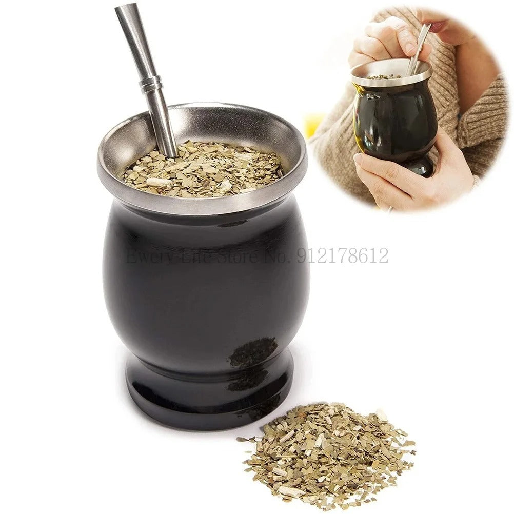 Set de Mate con Bombillas y Cepillos de Limpieza